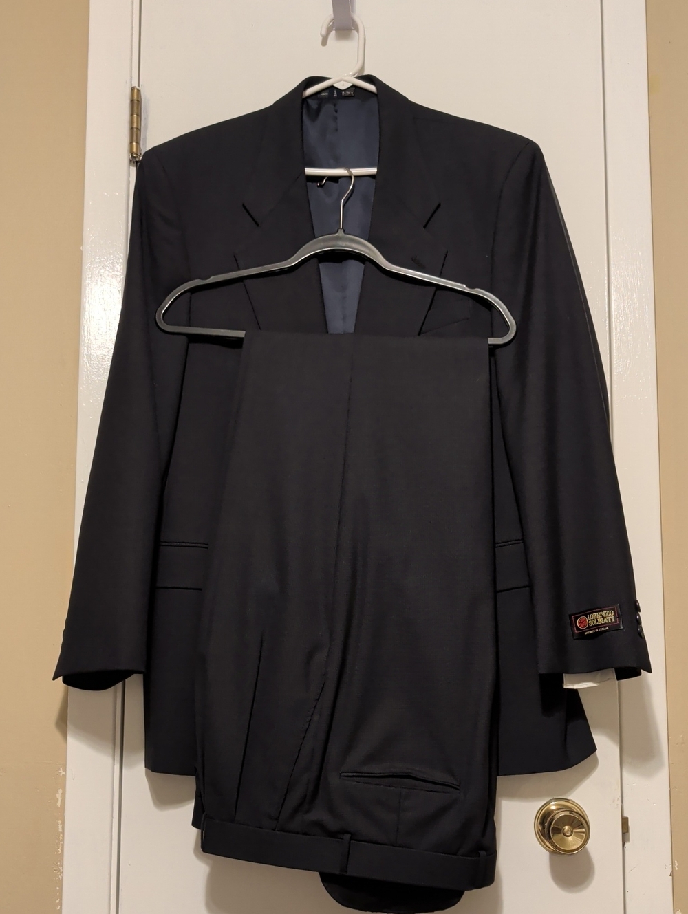 Men's Black Two-Piece Suit Blazer & Trousers